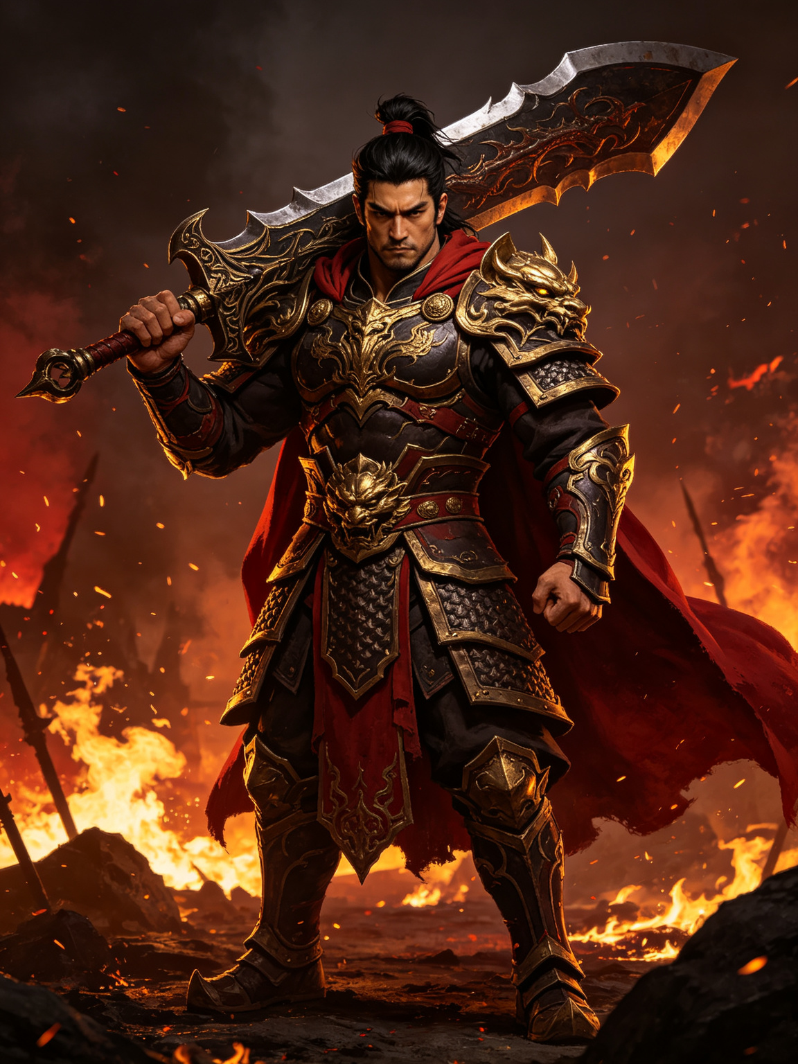 战士——重甲持刀，沙场之王